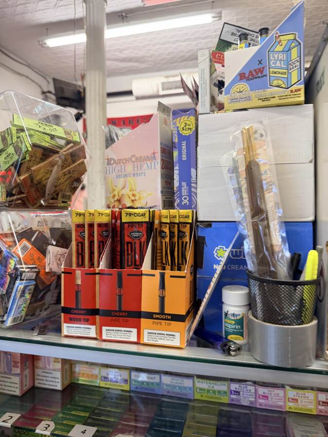 Vape cases behind the counter