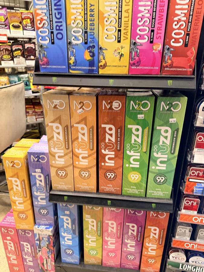 Hemp and CBD behind the counter