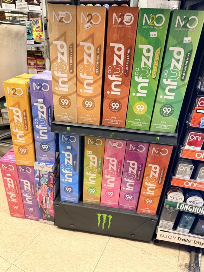 Hemp and CBD behind the counter